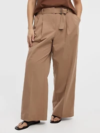 Wide-Leg Belted Pant