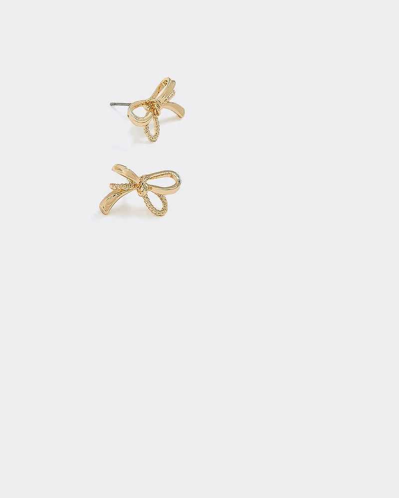 Small Delicate Bow Earrings