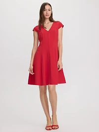 Shortsleeve V-Neck Dress