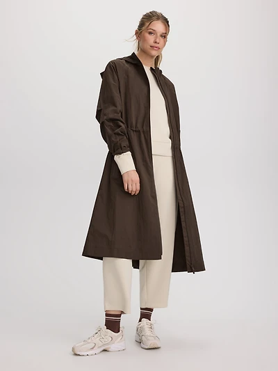 Long Hooded Rain Jacket - Hyba