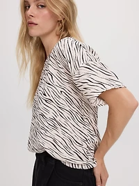 Blouse t-shirt à col rond