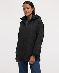 Quilted Jacket with Removable Hood