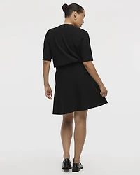 Mini jupe avec taille élastique