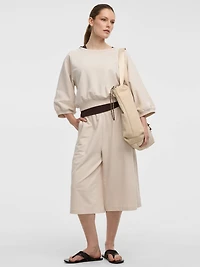 Cropped Flowy Pants