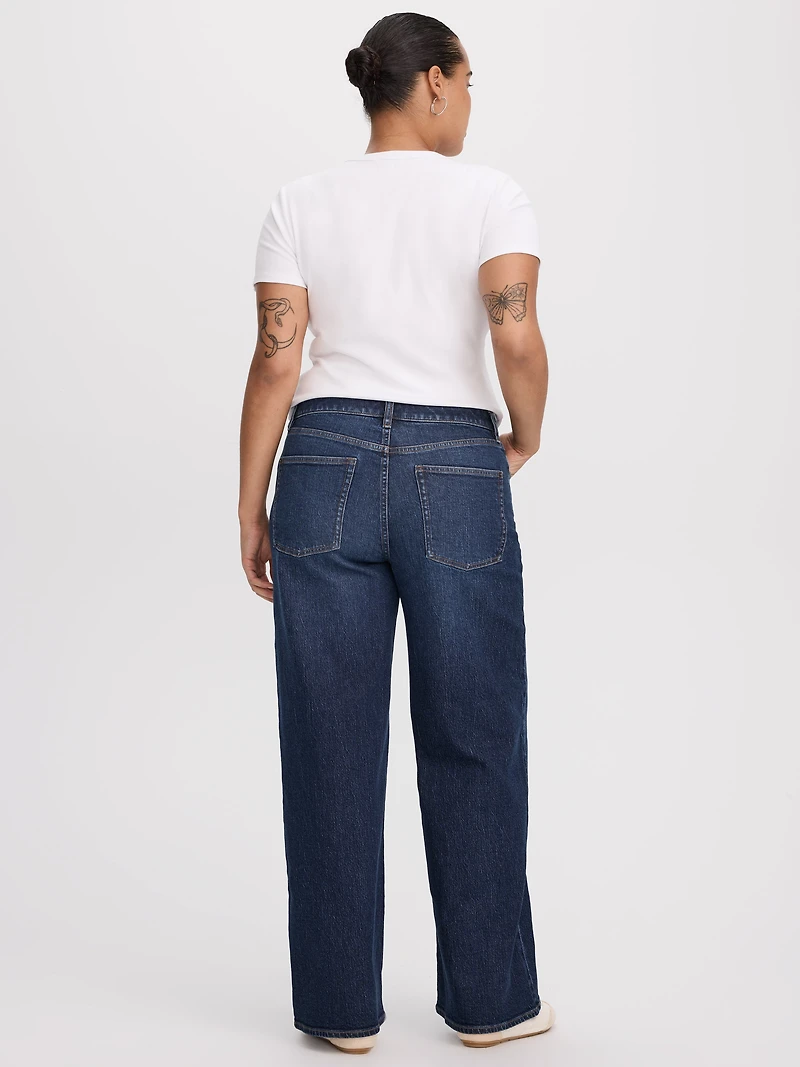 Wide-Leg Mid-Rise Jean - Curvy Fit