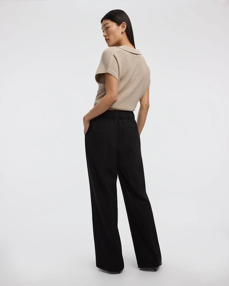 Wide-Leg High-Rise Pant