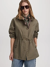 Manteau trench à taille cintrée