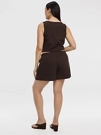 Textured-Knit Shorts