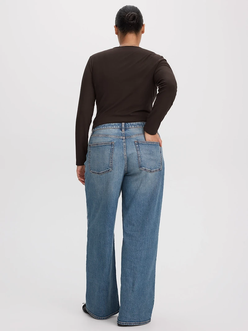 Wide-Leg Mid-Rise Jean - Curvy Fit