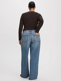 Wide-Leg Mid-Rise Jean - Curvy Fit