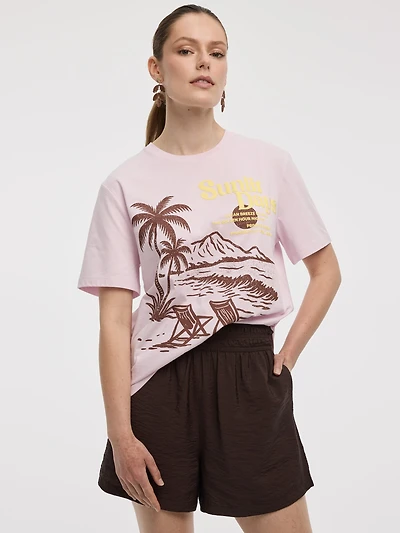 T-shirt à manches courtes et col rond