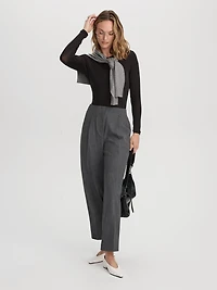 Pantalon taille mi-haute à jambe ballon - L’Intemporelle