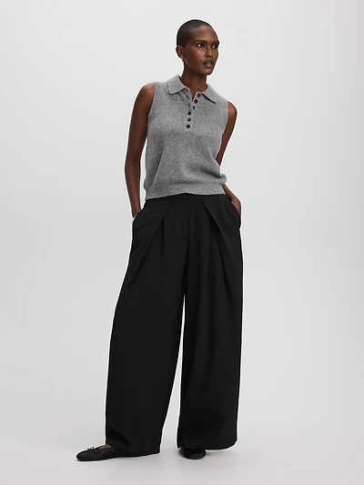 Wide-Leg High-Rise Pant