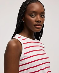 Striped Crew-Neck Tank