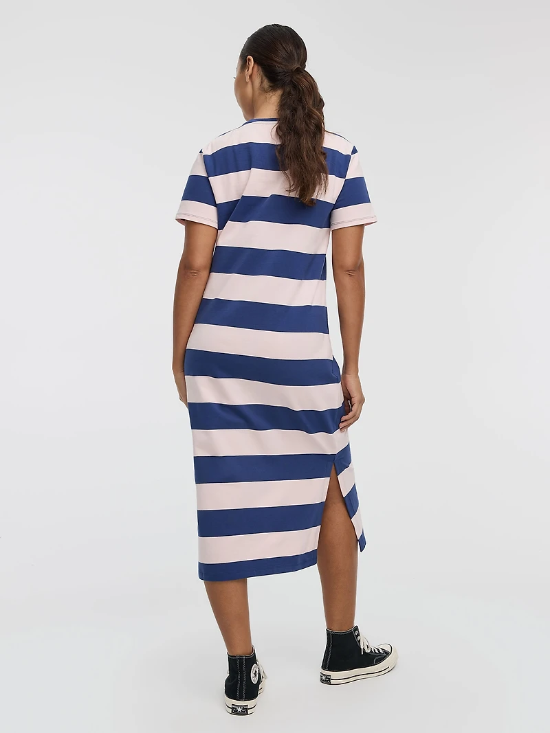 Striped T-Shirt Dress - Hyba