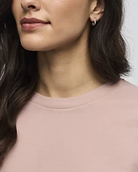 T-shirt à col rond coupe boyfriend