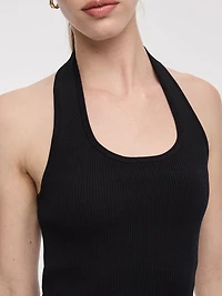 Camisole côtelée à col licou