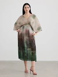 Robe maxi à col V