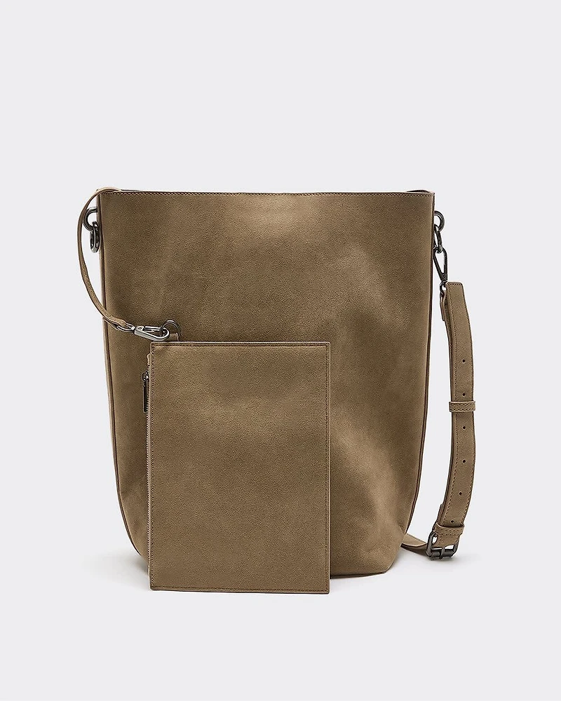 Sac sceau en faux suède