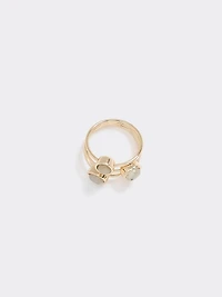 Bague avec pierres semi-précieuses - Ensemble de 2