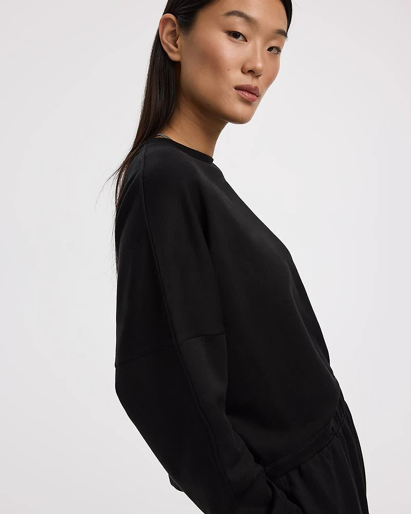 Cropped French Terry Sweatshirt - Hyba