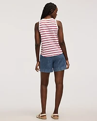 Striped Crew-Neck Tank