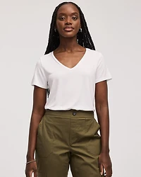 T-shirt à col V - R Essentials