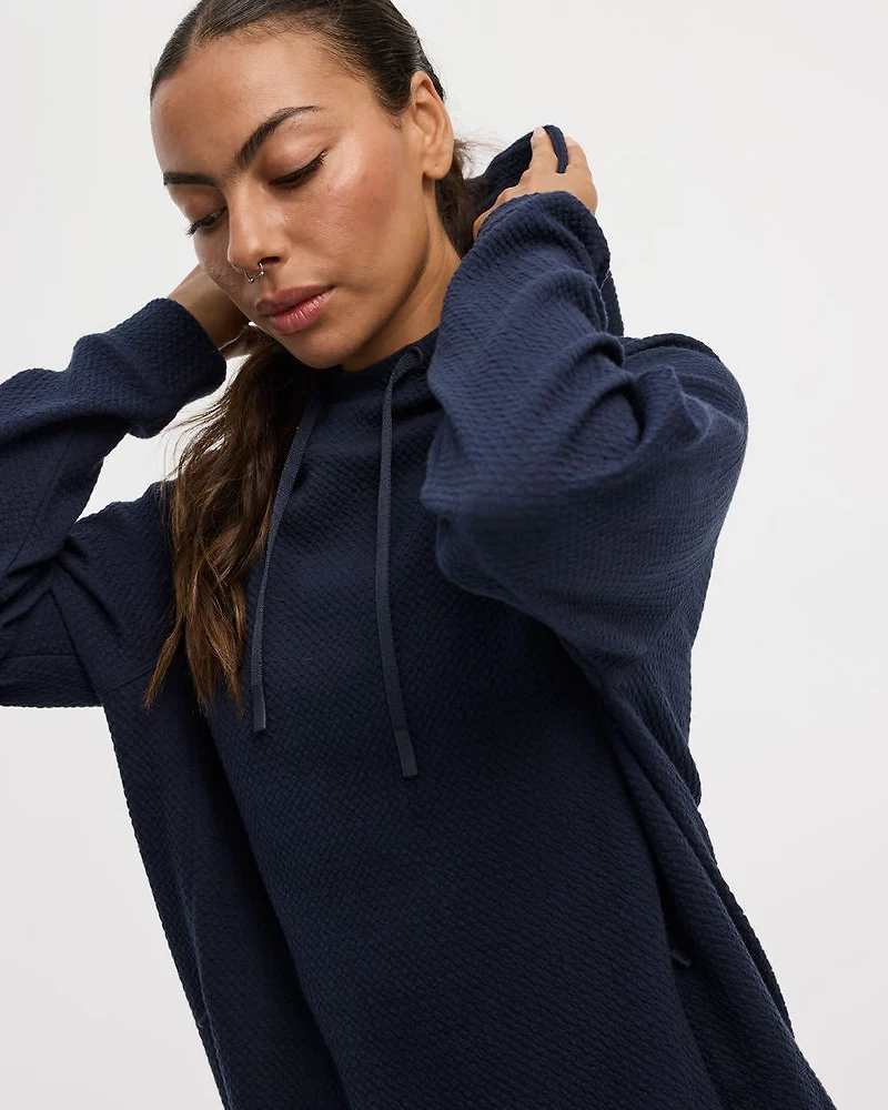 Tunique à capuchon en jacquard - Hyba