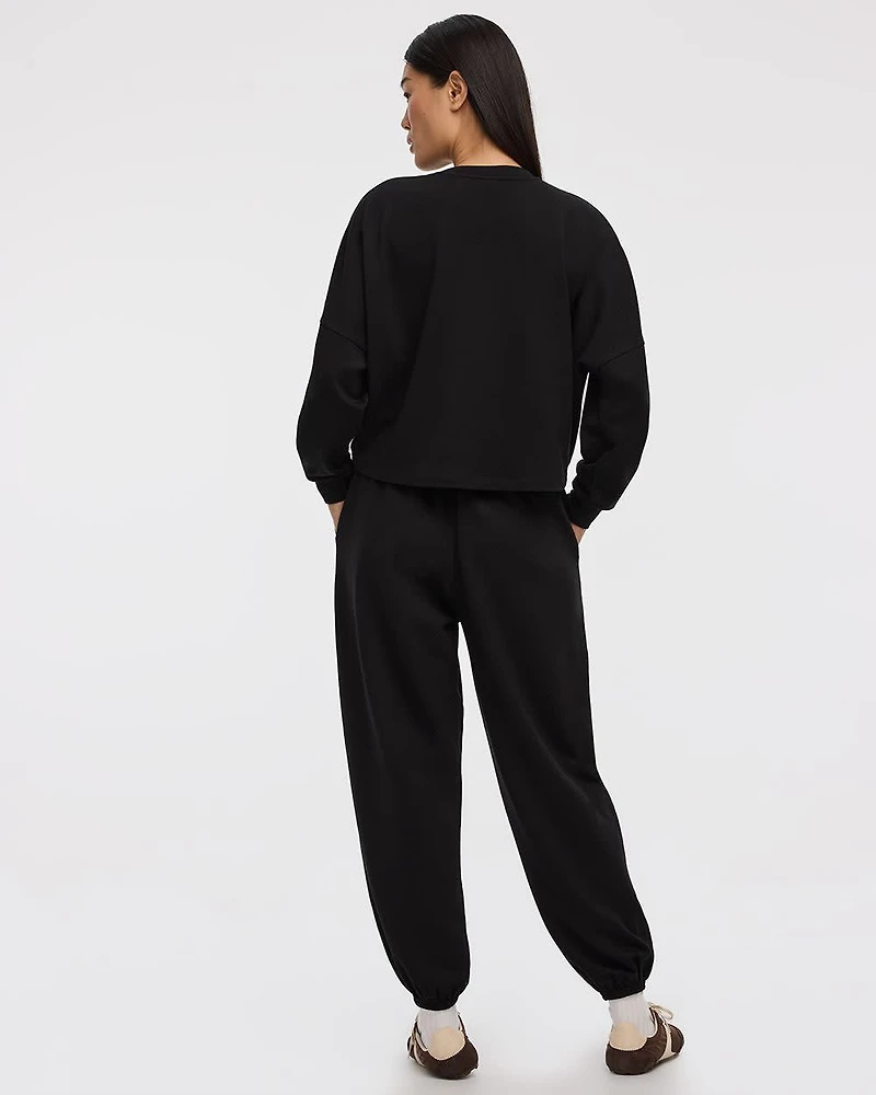 Cropped French Terry Sweatshirt - Hyba