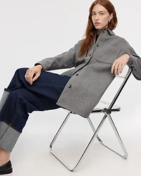 Veste-chemise longue avec poches