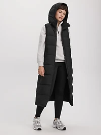 Long Quilted Sleeveless Vest - Hyba