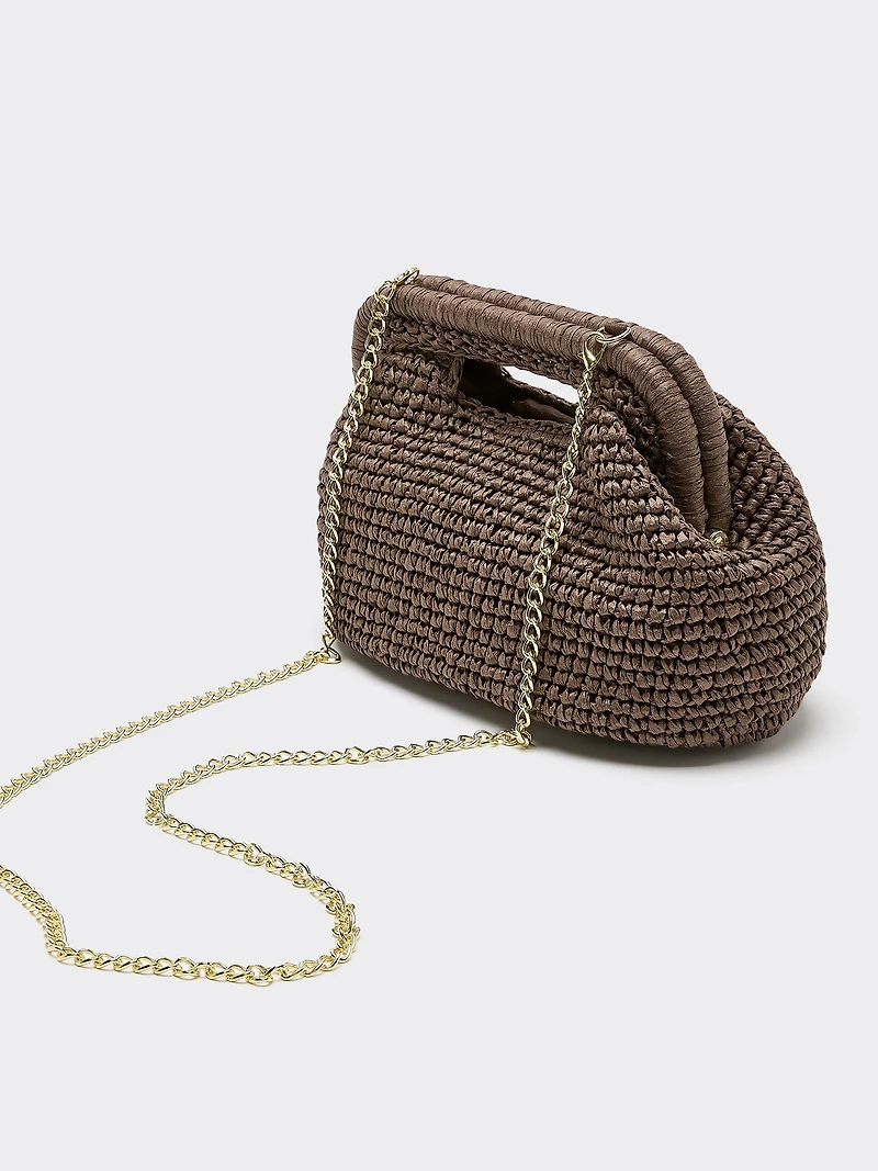 Sac structuré en paille