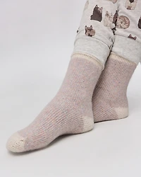 Winter Socks with Coloured Hem
