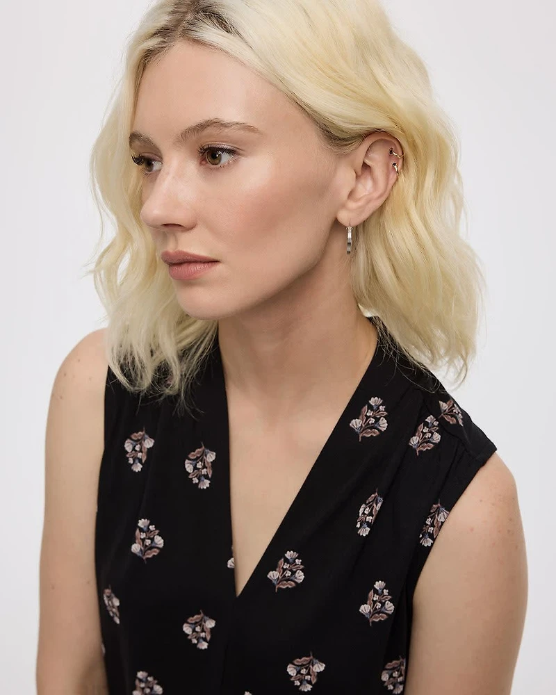 Sleeveless V-Neck Top