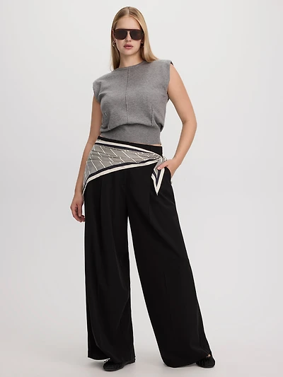 Wide-Leg High-Rise Pants - The Timeless Curvy Fit