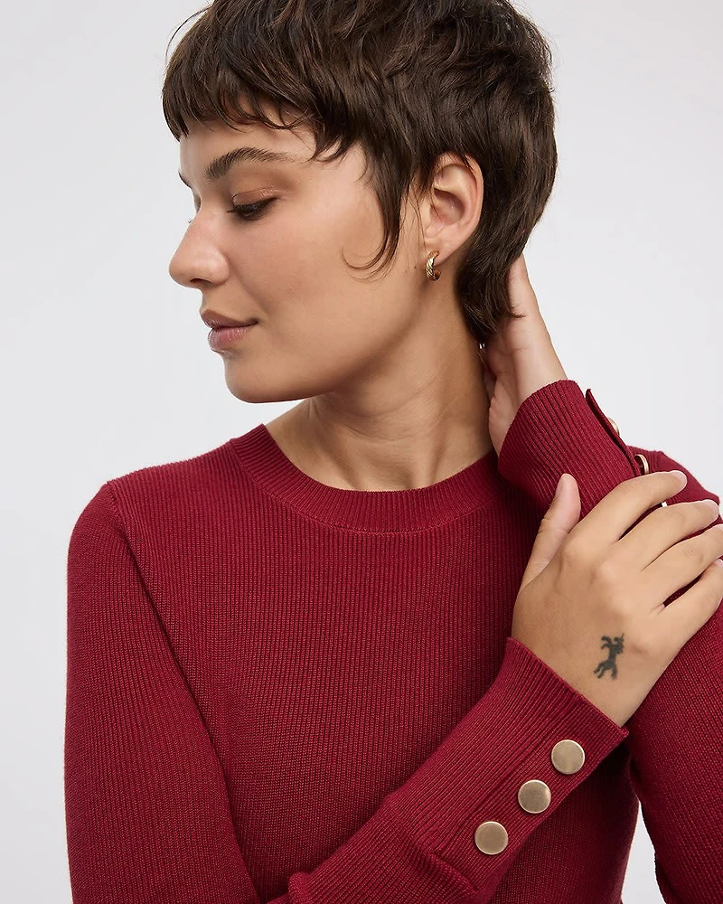 Long-Sleeve Crew-Neck Sweater