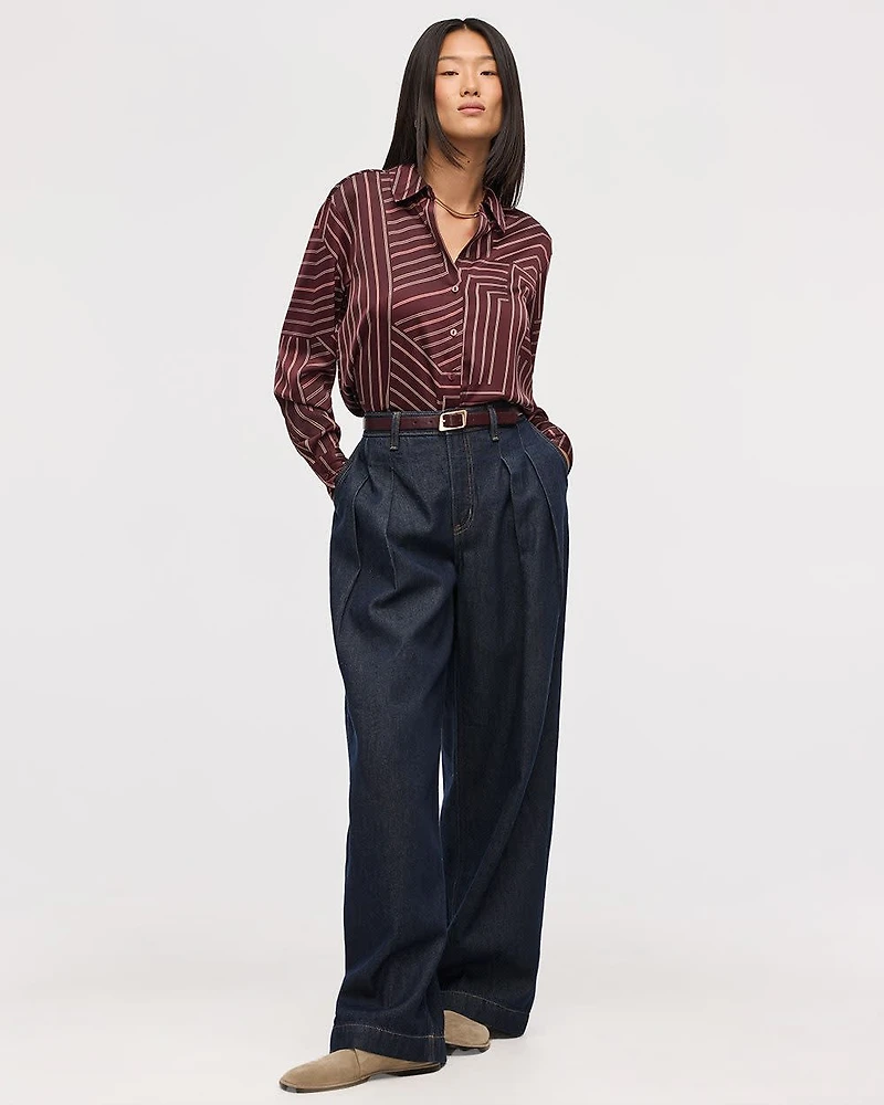 Satin Long-Sleeve Shirt