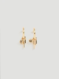 Hoop Earrings with Charms