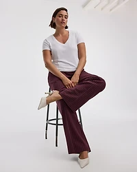 Pantalon à jambe large et taille mi-haute - L'Intemporelle Coupe Courbes