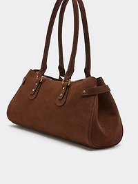 Bowler Satchel Bag with Lock Charm
