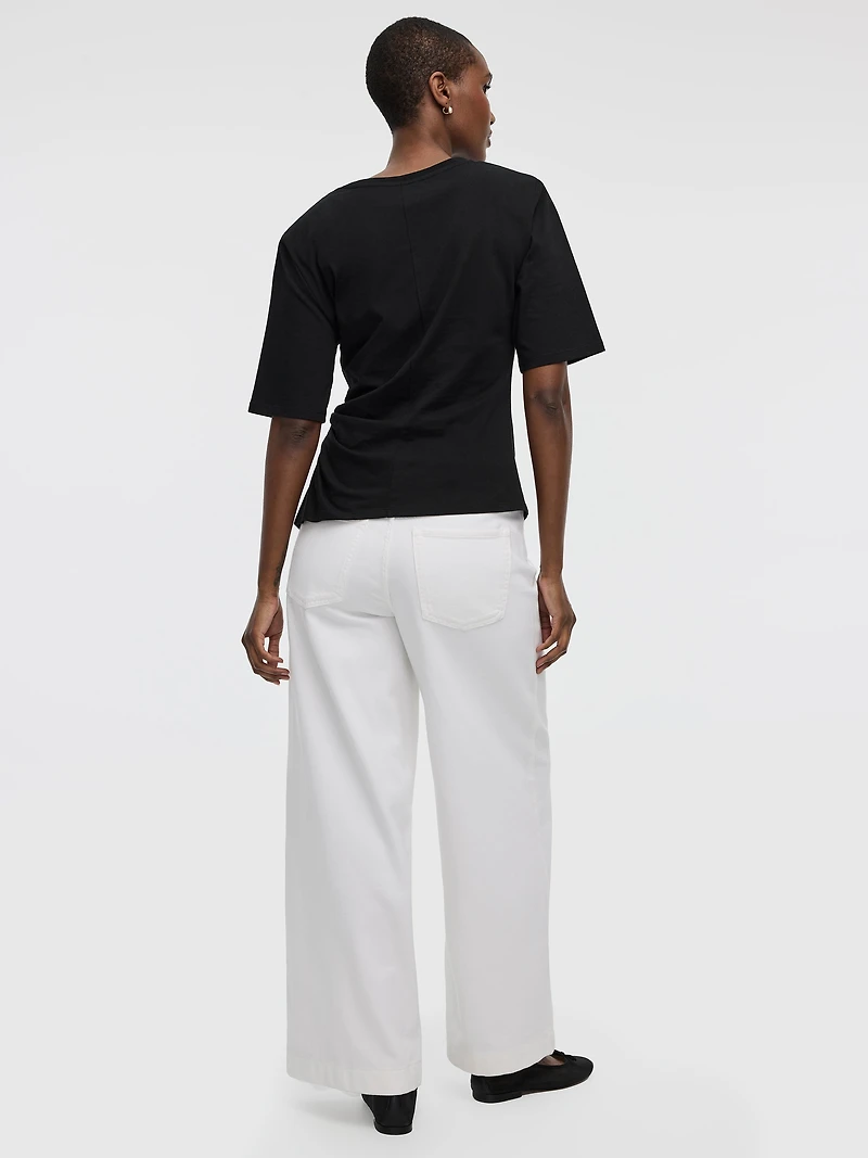 Haut à manches courtes avec noeud