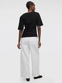 Haut à manches courtes avec noeud