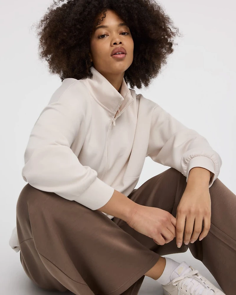 Pull à col montant demi-zip - HYLUX Hyba