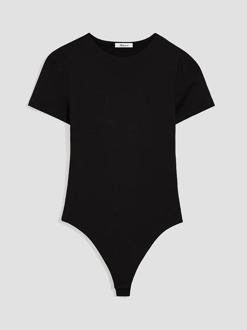 Short-Sleeve Crew-Neck Bodysuit