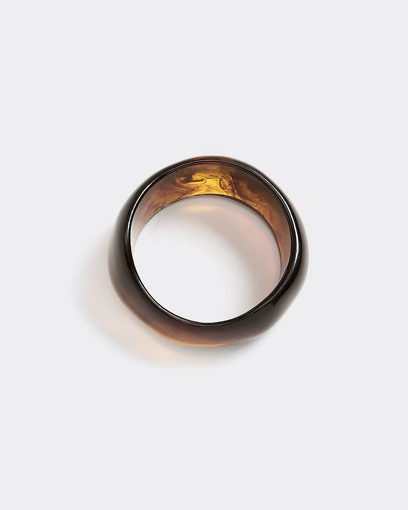 Wide Resin Cuff Bracelet