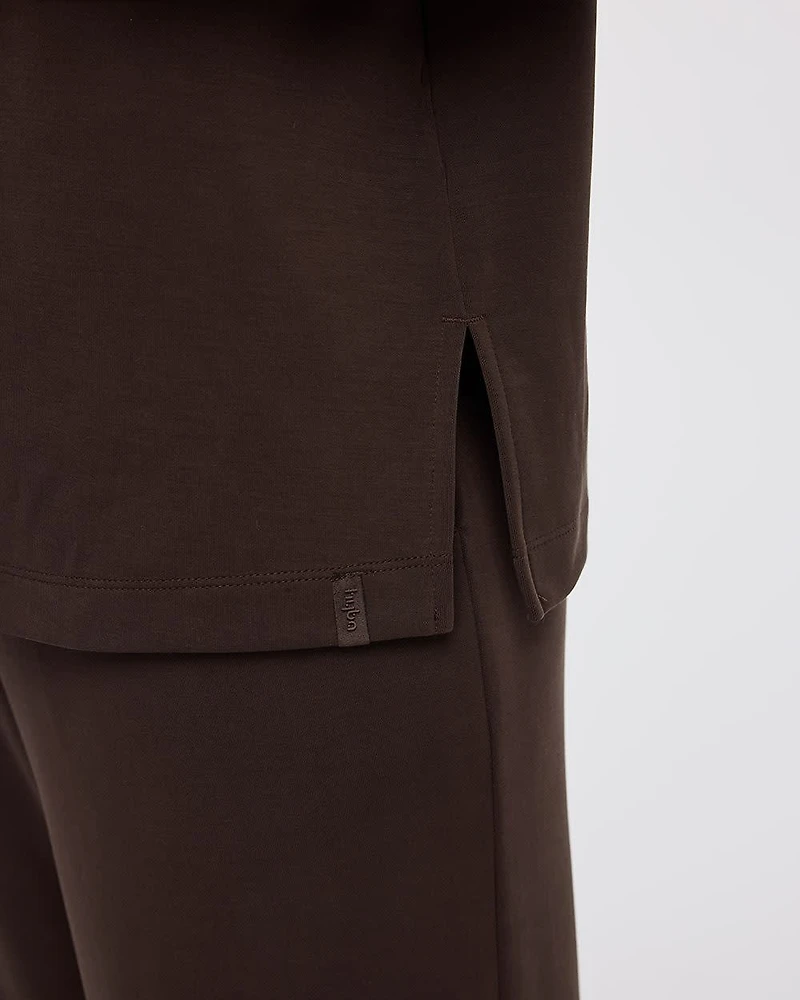 Long-Sleeve Mock-Neck Pullover - HYLUX Hyba