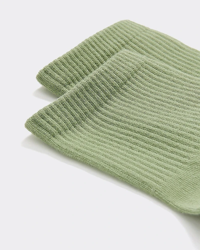 Bas chevilles côtelés