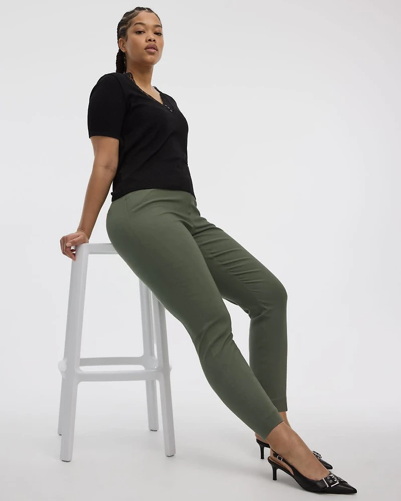 Slim-Leg High-Rise Ankle Pant - The Iconic (R)