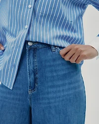 Wide-Leg High-Rise Jean