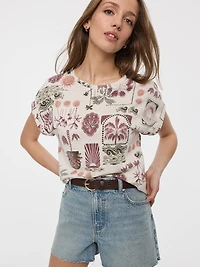 T-shirt à manches courtes et col rond